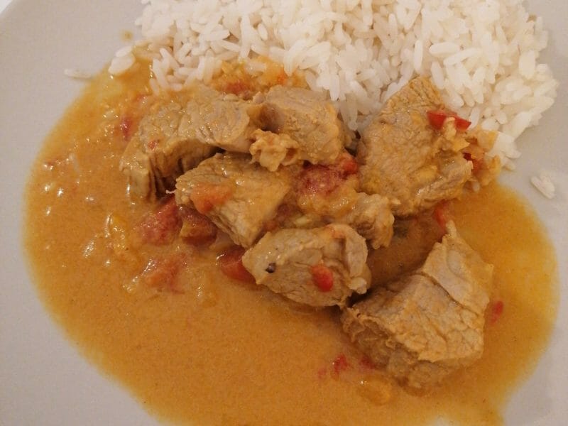 Cliquez pour zoomer ! Sauté de porc au curry Thermomix par nenette29000