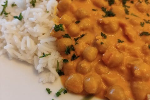 Cliquez pour zoomer ! Curry de pois chiches au lait de coco Thermomix par mariepierrecuisine