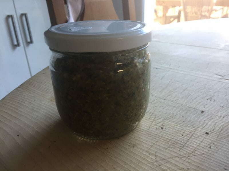 Cliquez pour zoomer ! Spaghettis au pesto de menthe fraîche Thermomix par SCSC