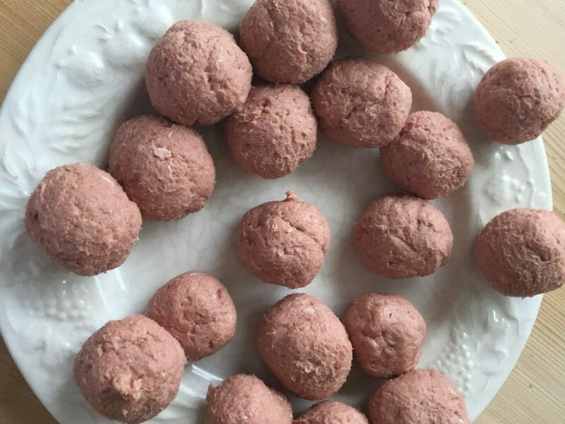 Cliquez pour zoomer ! Boulettes de viande sauce aux câpres Thermomix par SCSC