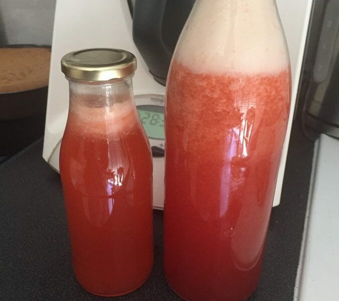 Cliquez pour zoomer ! Limonade à la fraise Thermomix par SCSC