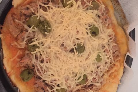 Cliquez pour zoomer ! Pizza au thon et aux olives Thermomix par SCSC
