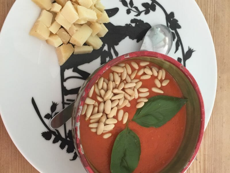Cliquez pour zoomer ! Soupe froide aux poivrons rouges Thermomix par SCSC
