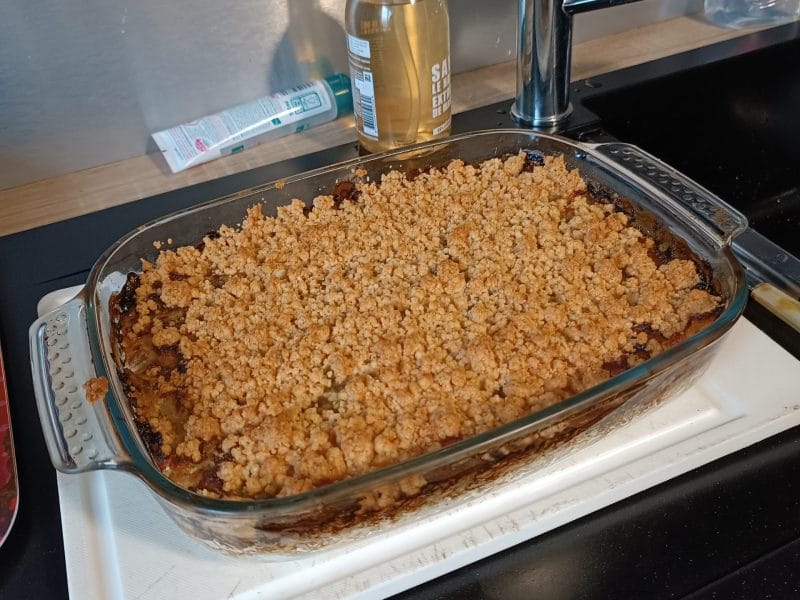 Cliquez pour zoomer ! Crumble poulet, courgettes et parmesan Thermomix par vero