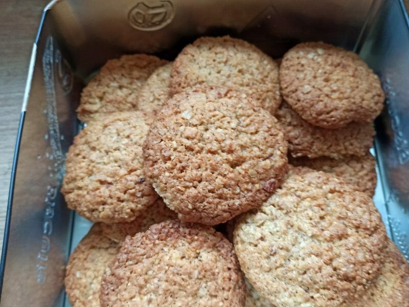 Cliquez pour zoomer ! Biscuits aux flocons d’avoine et amandes Thermomix par pepette_la_rousse
