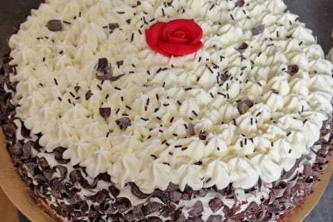 Cliquez pour zoomer ! Bûche forêt noire Thermomix par marieclaude974