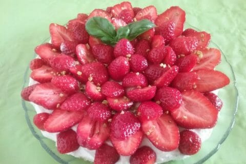 Cliquez pour zoomer ! Tarte aux fraises sans cuisson au Thermomix