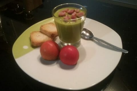 Cliquez pour zoomer ! Velouté de petits pois au Thermomix