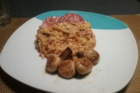 Cliquez pour zoomer ! Risotto au chorizo au Thermomix