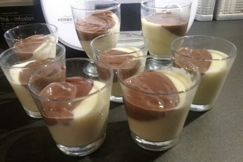 Cliquez pour zoomer ! Crème dessert au deux saveurs au Thermomix