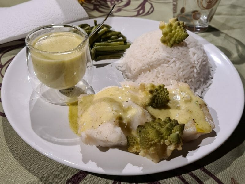 Cliquez pour zoomer ! Filet de cabillaud et sa sauce persillée Thermomix par jean-marc68