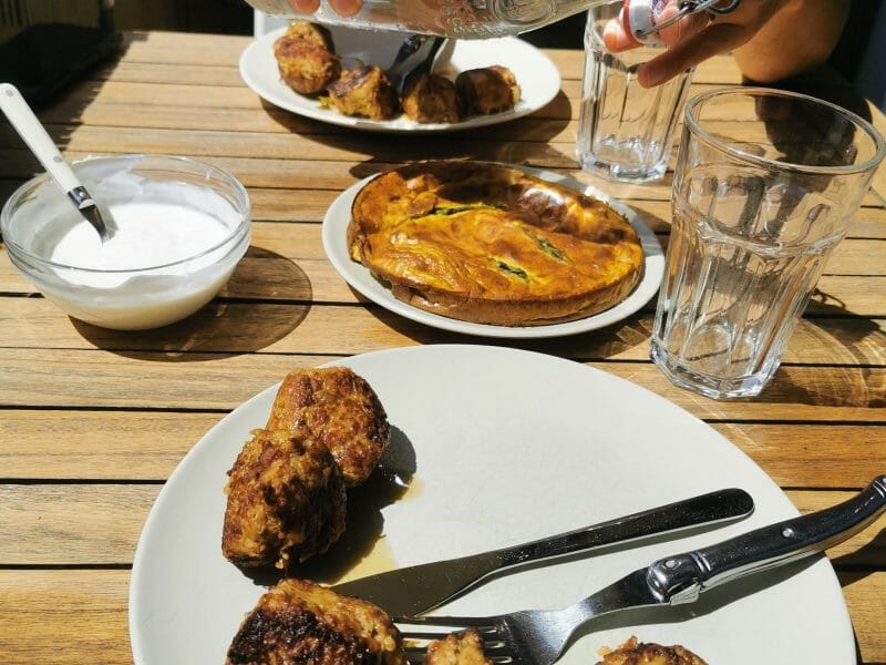 Cliquez pour zoomer ! Boulettes de poireau et boeuf citronné Thermomix par Nanastasia