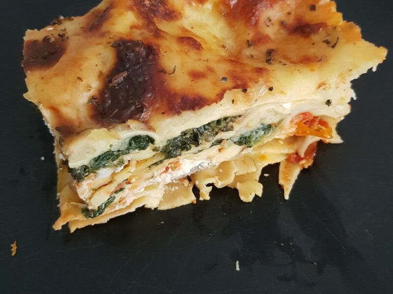 Cliquez pour zoomer ! Lasagnes épinards et chèvre Thermomix par Antoine - Justine