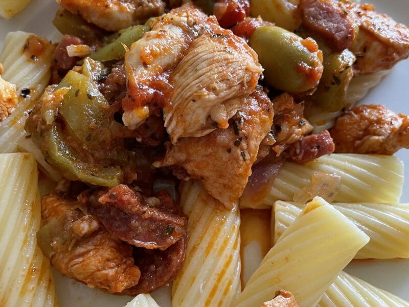 Cliquez pour zoomer ! Sauté de poulet au chorizo Thermomix par francoise_48
