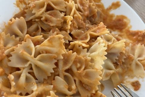 Cliquez pour zoomer ! Pâtes à la sauce au thon Thermomix par florencewu