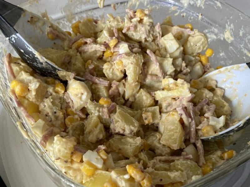Cliquez pour zoomer ! Salade de pommes de terre au bacon Thermomix par florencewu
