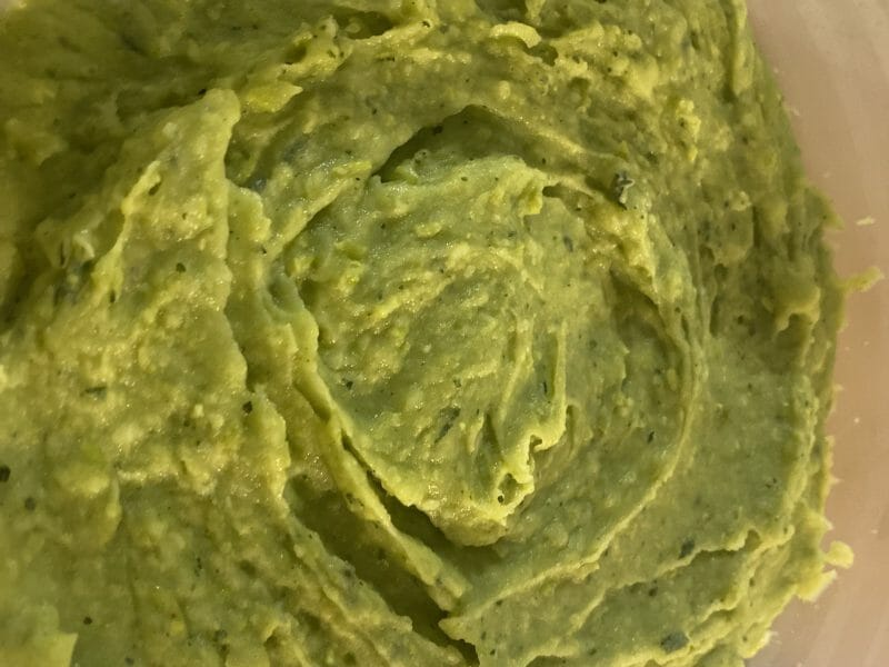 Cliquez pour zoomer ! Purée de pommes de terre et petits pois à la menthe Thermomix par florencewu