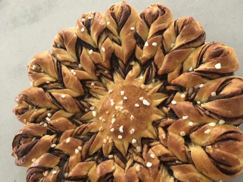 Cliquez pour zoomer ! Brioche étoilée au Nutella Thermomix par nadou2909