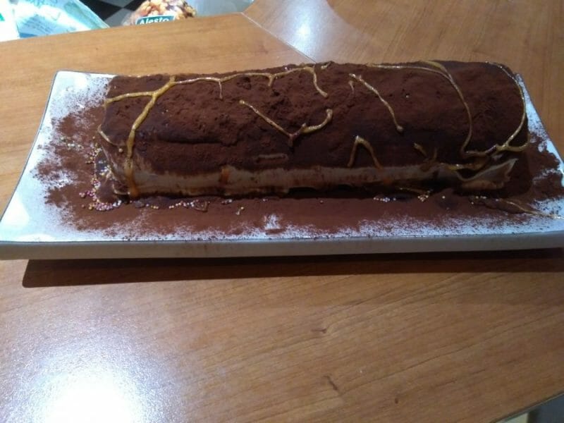 Cliquez pour zoomer ! Bûche Tiramisu Thermomix par Coco