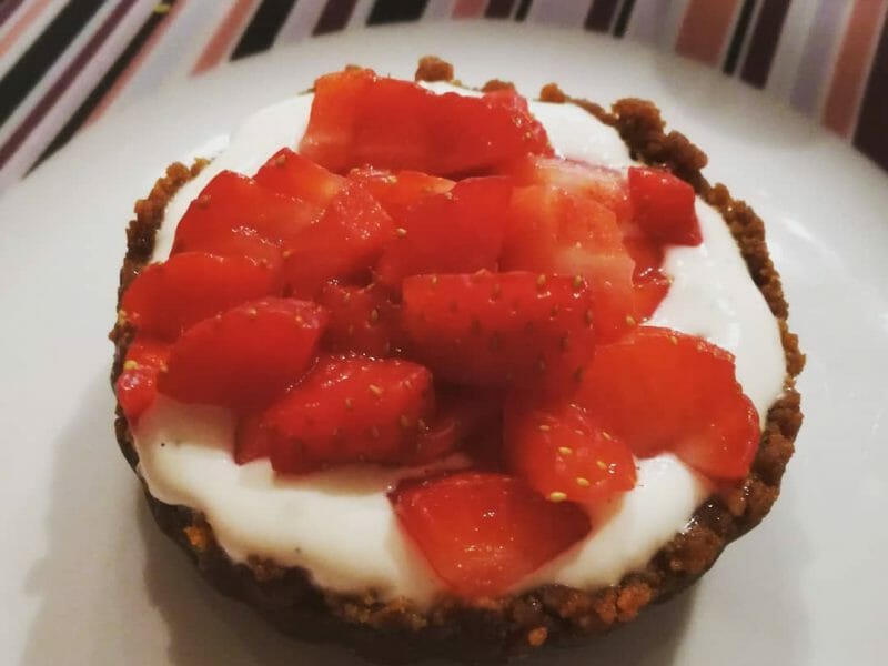 Cliquez pour zoomer ! Tarte aux fraises sans cuisson Thermomix par chrislat