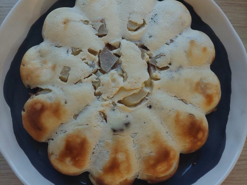 Cliquez pour zoomer ! Gâteau à la faisselle, poires et chocolat Thermomix par Emydriase