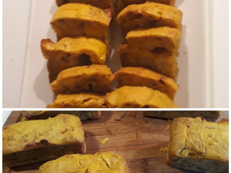 Cliquez pour zoomer ! Mini-cake au potimarron, noix et fourme de Montbrison Thermomix par Emydriase