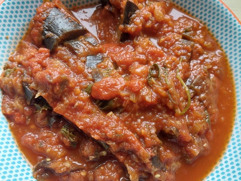 Cliquez pour zoomer ! Mijoté d’aubergines à la tomate Thermomix par Emydriase