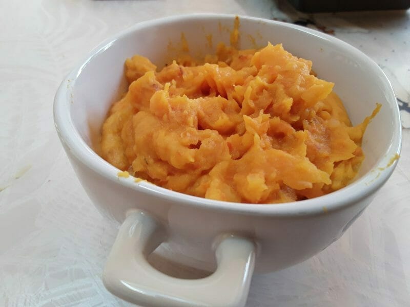 Cliquez pour zoomer ! Purée de potimarron au chorizo Thermomix par Miskouly