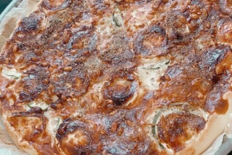 Cliquez pour zoomer ! Tarte courgettes, chèvre et pignons de pin Thermomix par geeksy