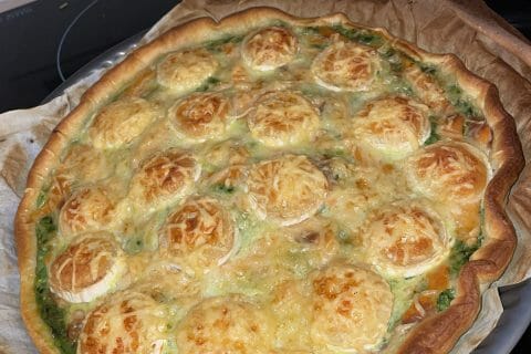 Cliquez pour zoomer ! Tarte épinards, saumon et chèvre Thermomix par geeksy