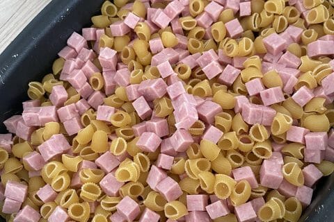 Cliquez pour zoomer ! Gratin de fusilli au jambon Thermomix par geeksy