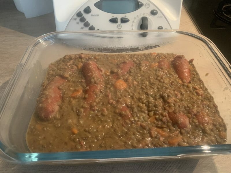 Cliquez pour zoomer ! Lentilles et ses saucisses Thermomix par faustine_17