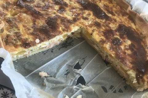 Cliquez pour zoomer ! Quiche saumon et courgettes Thermomix par mamzelle