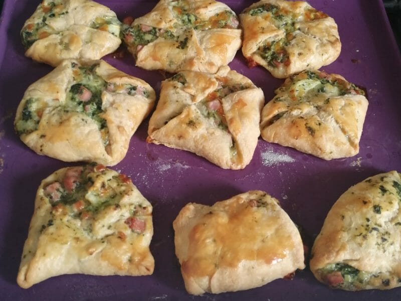 Cliquez pour zoomer ! Paniers feuilletés épinards et jambon Thermomix par Soniasoso
