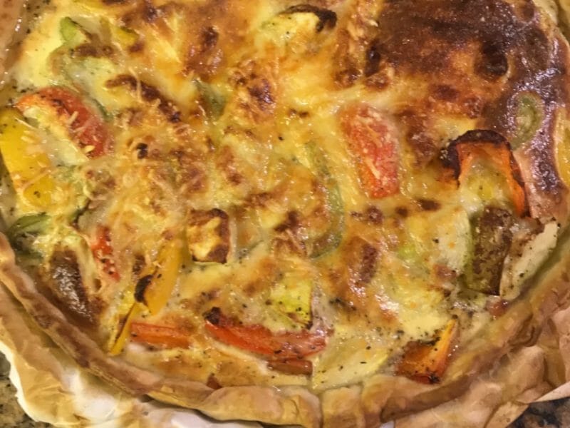 Cliquez pour zoomer ! Quiche poivrons et courgettes Thermomix par claudia06