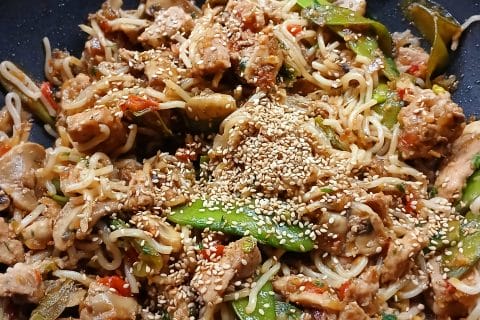 Cliquez pour zoomer ! Nouilles udon miso Thermomix par Bamby