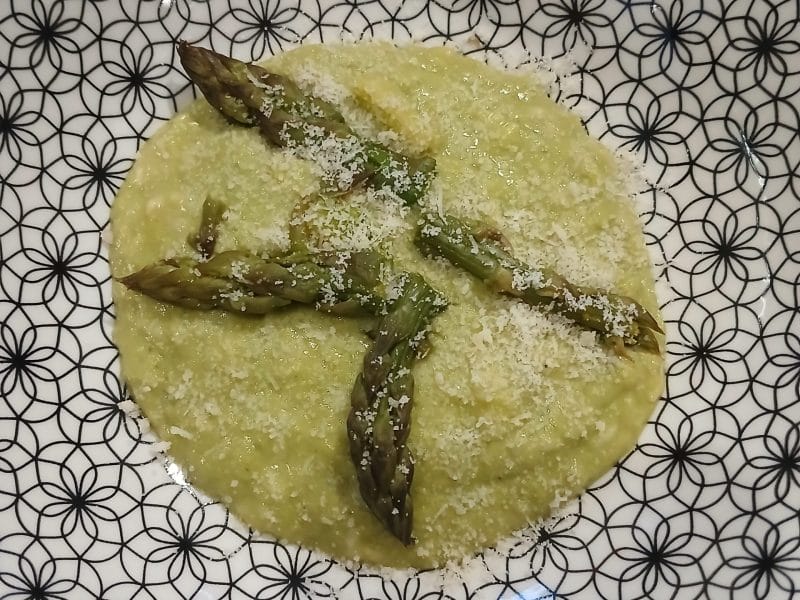 Cliquez pour zoomer ! Risotto aux asperges vertes Thermomix par Bamby