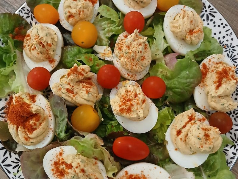 Cliquez pour zoomer ! Oeufs mimosa Thermomix par Bamby