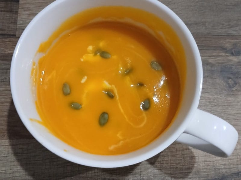 Cliquez pour zoomer ! Crème de patate douce au gingembre Thermomix par Bamby