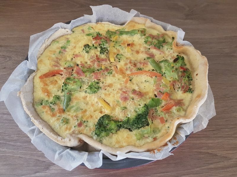 Cliquez pour zoomer ! Quiche au brocoli et jambon Thermomix par Floflo83