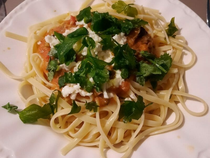 Cliquez pour zoomer ! Penne alla puttanesca Thermomix par Floflo83