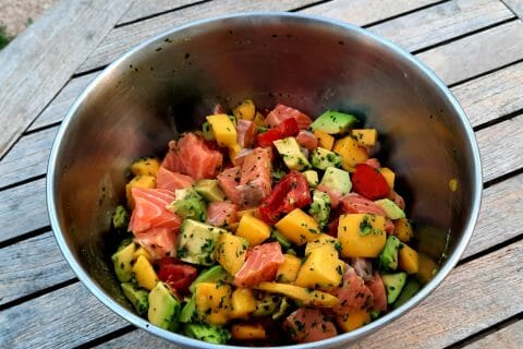Cliquez pour zoomer ! Ceviche de crevettes, mangue, avocat Thermomix par Floflo83