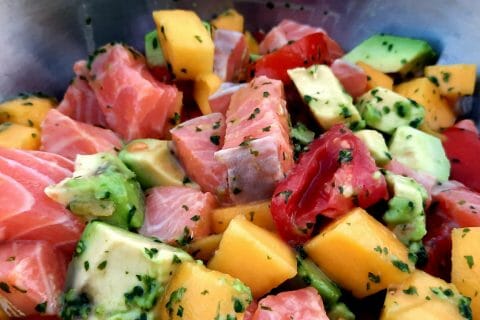 Cliquez pour zoomer ! Ceviche de crevettes, mangue, avocat Thermomix par Floflo83