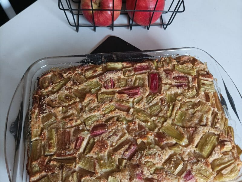 Cliquez pour zoomer ! Clafoutis à la rhubarbe Thermomix par finou_1