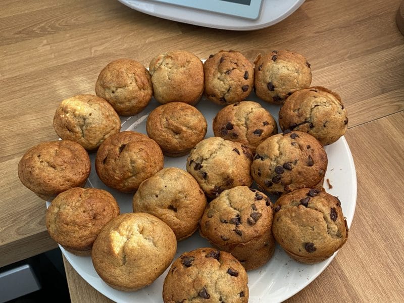 Cliquez pour zoomer ! Muffins à la banane Thermomix par Blanchecvn