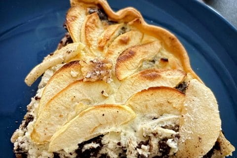 Cliquez pour zoomer ! Tarte au boudin noir et aux pommes Thermomix par Blanchecvn