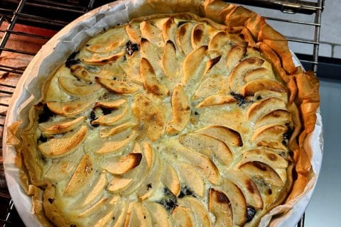 Cliquez pour zoomer ! Tarte au boudin noir et aux pommes Thermomix par Blanchecvn