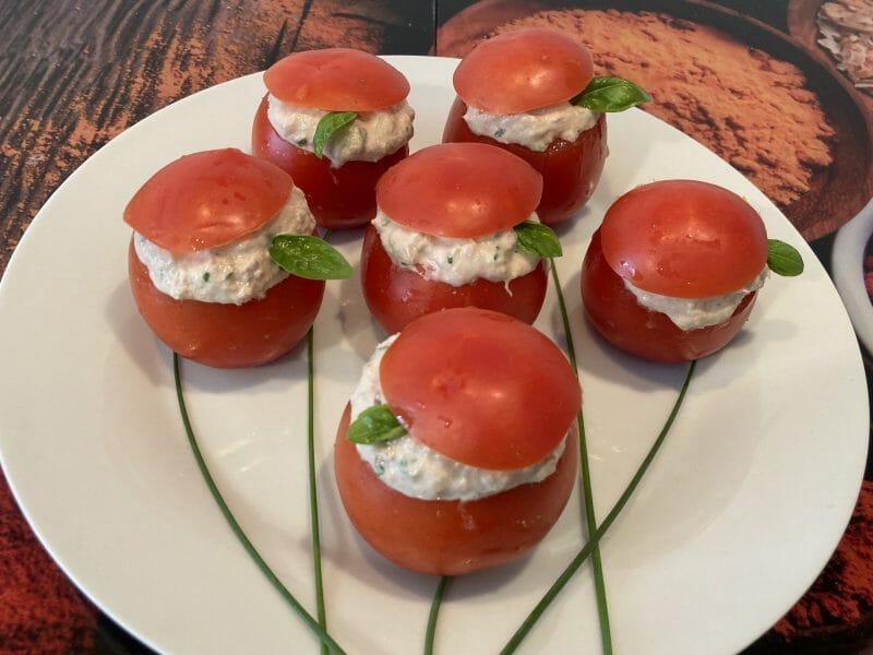 Cliquez pour zoomer ! Tomates farcies au thon Thermomix par Juljo