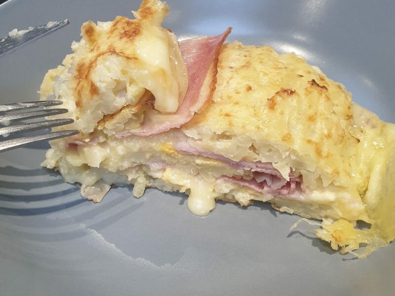 Cliquez pour zoomer ! Roulé de pommes de terre, jambon et reblochon Thermomix par jen59
