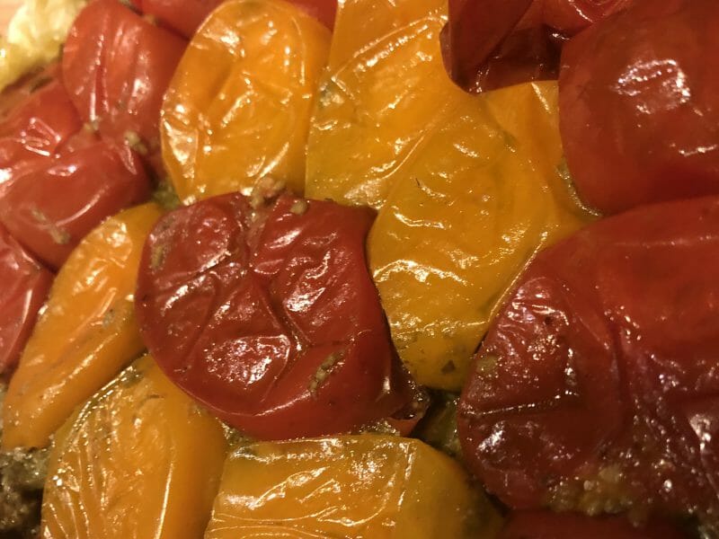 Cliquez pour zoomer ! Tatin de tomates cerises à la tapenade Thermomix par lapucesalsa
